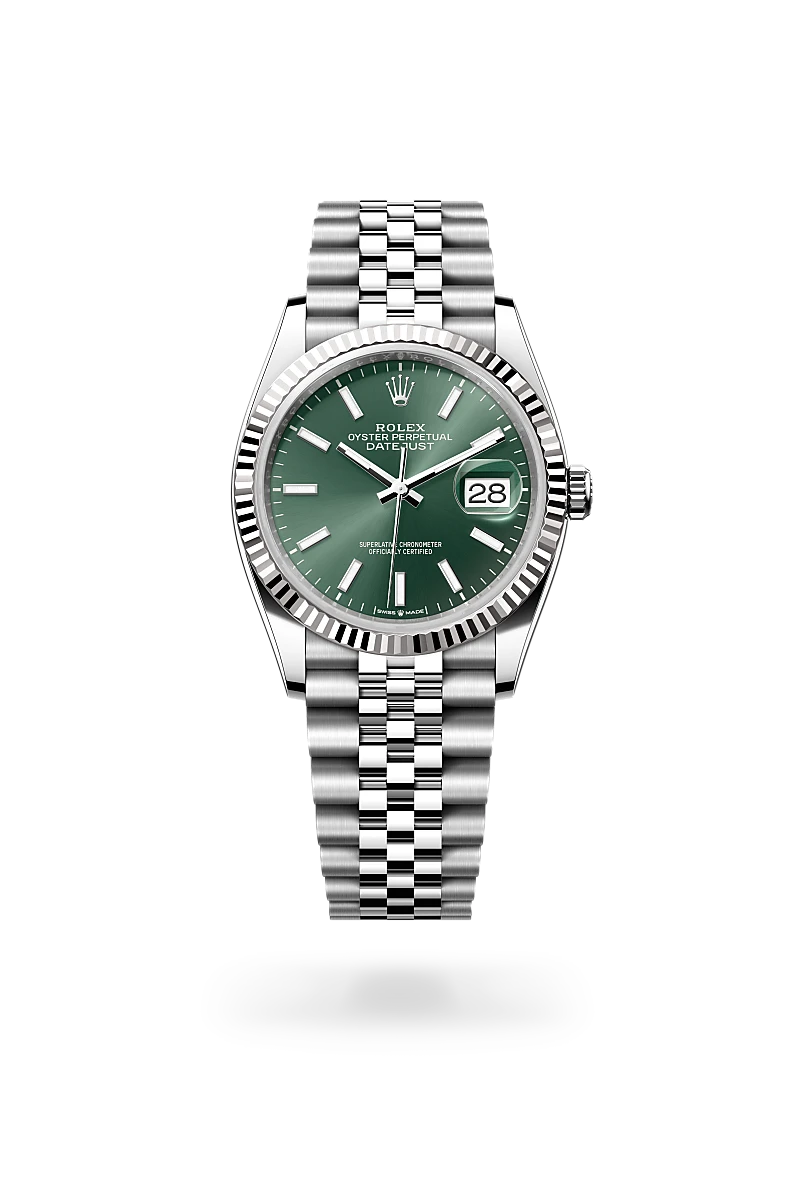 Rolex Oyster, 36 mm, Oystersteel and white gold M126234-0051