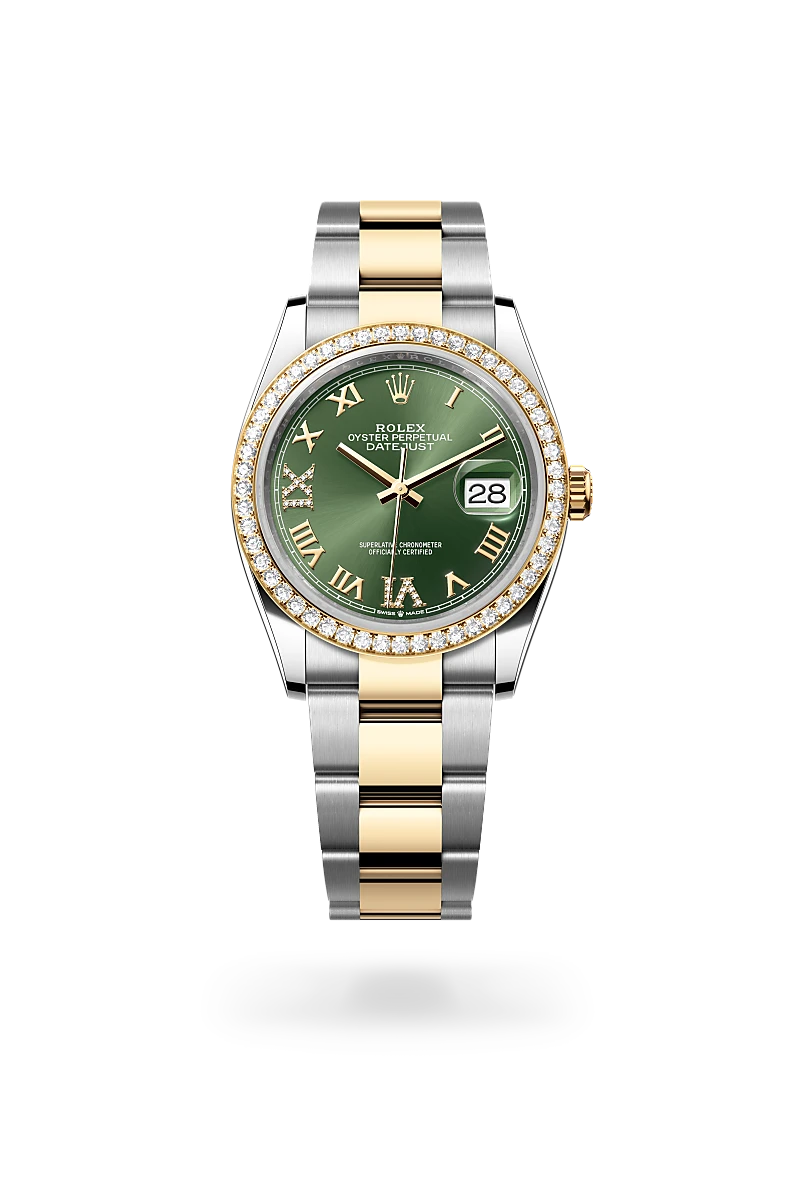 Rolex Oyster, 36 mm, Oystersteel, yellow gold and diamonds M126283RBR-0012