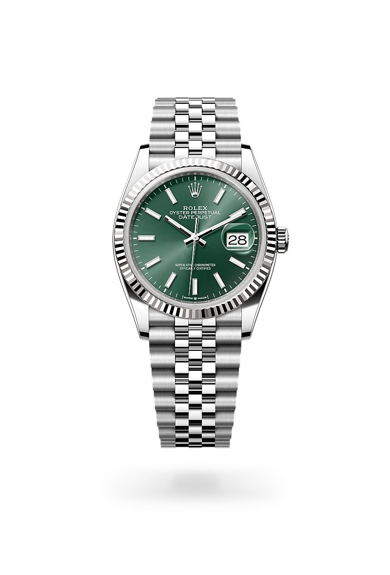 Rolex Oyster, 36 mm, Oystersteel and white gold M126234-0051